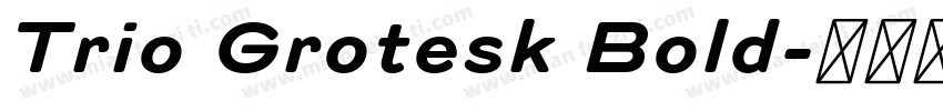 Trio Grotesk Bold字体转换